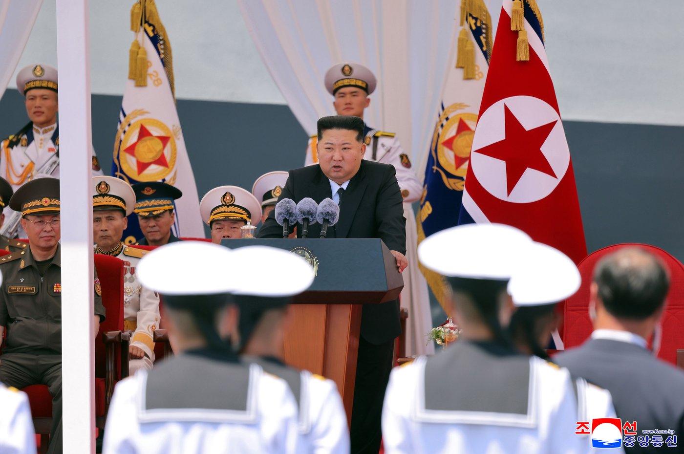 North Korea's Kim claims progress on nuclear-armed navy as new warship is placed into service | iNFOnews.ca