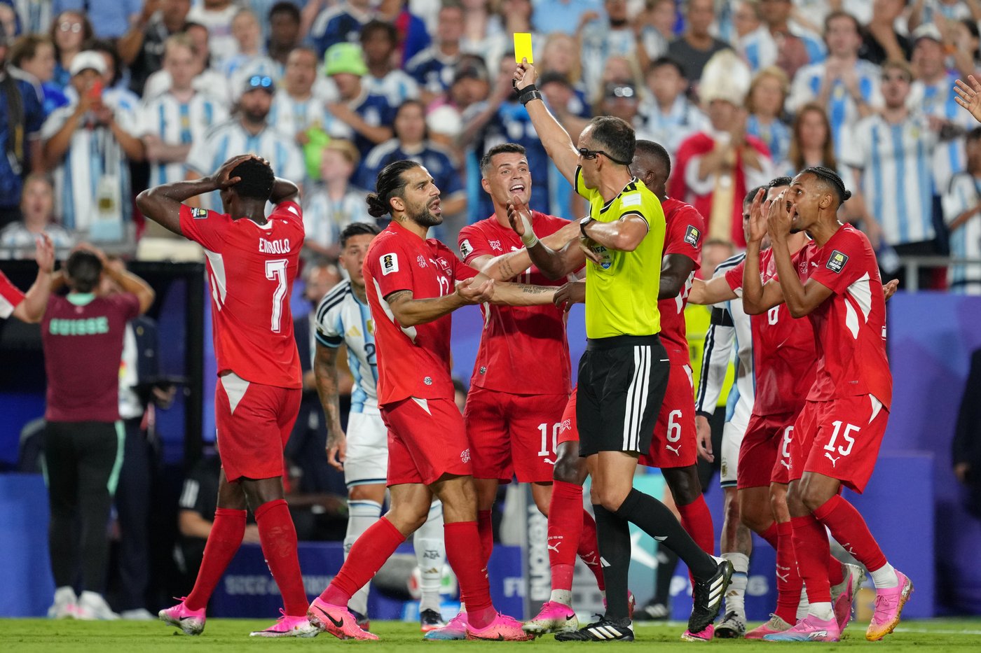 Switzerland fumes after Breel Embolo red card in World Cup quarterfinal loss to Argentina | iNFOnews.ca