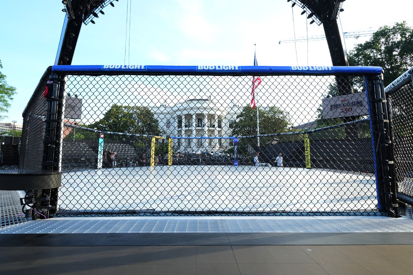 Lights! Camera! Cage match! The White House lawn's Octagon is ready for Trump's 80th birthday bash | iNFOnews.ca