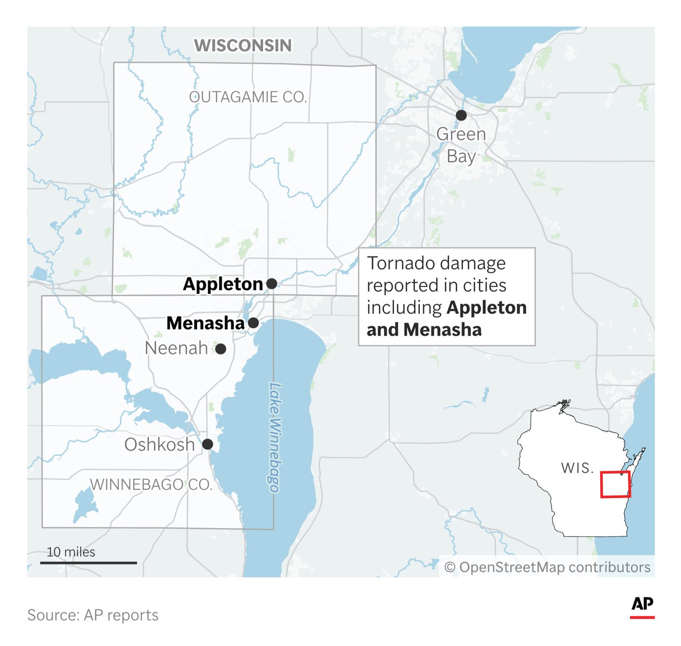 Wisconsin tornado causes extensive damage and cuts power to thousands of homes | iNFOnews.ca