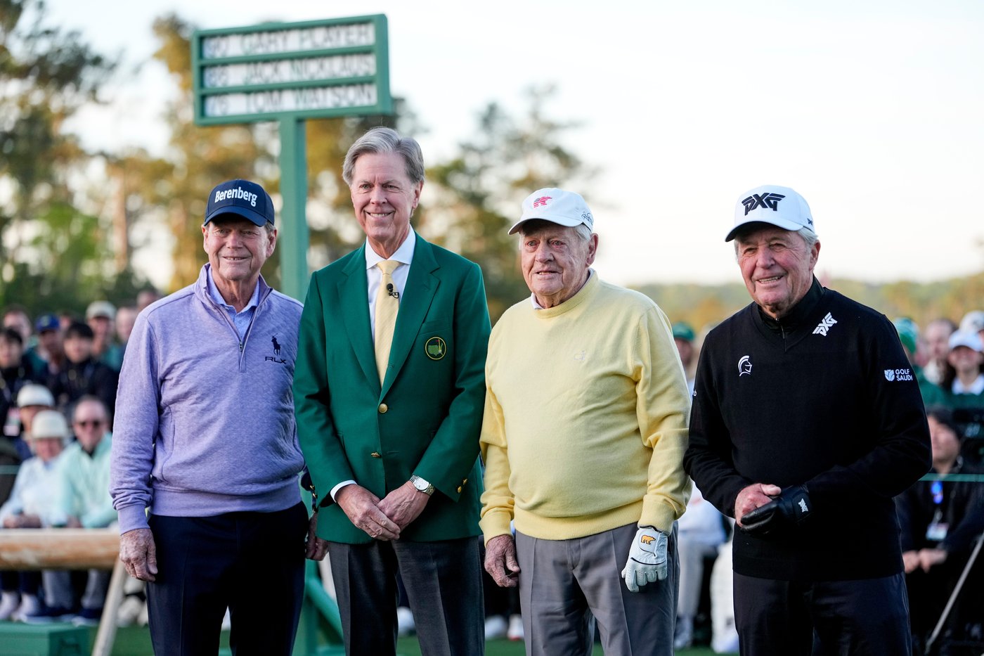 A wild hook and a big leg kick as Jack Nicklaus, Gary Player and Tom Watson open the Masters | iNFOnews.ca A wild hook and a big leg kick as Jack Nicklaus, Gary Player and Tom Watson open the Masters | iNFOnews.ca