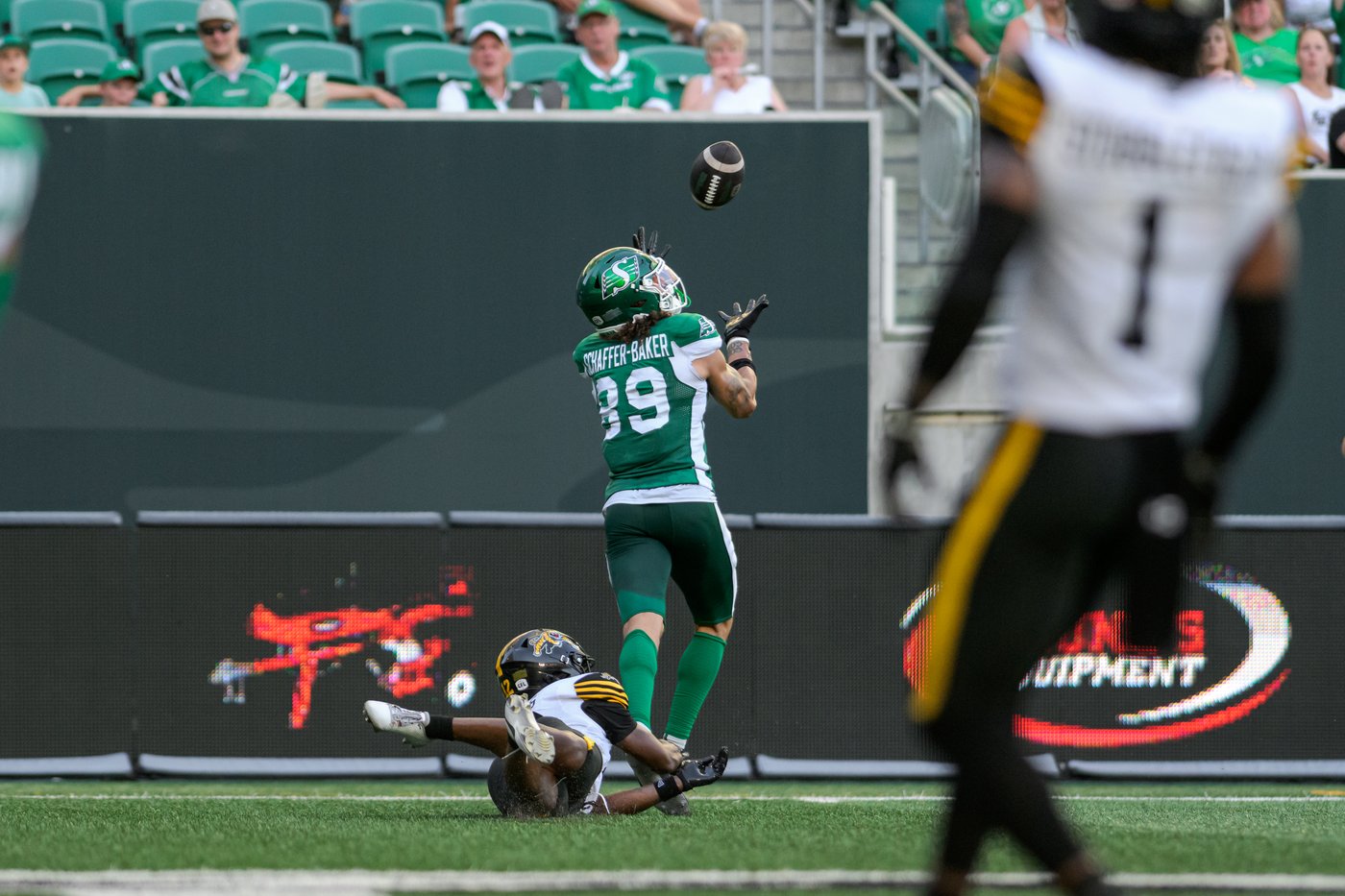 Roughriders roll past Tiger-Cats 38-7 thanks to strong second half | iNFOnews.ca Roughriders roll past Tiger-Cats 38-7 thanks to strong second half | iNFOnews.ca