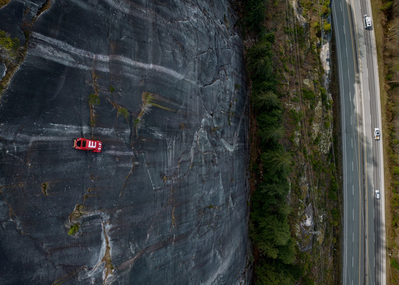 Volkswagen Beetle shell dismantled, removed from B.C. rock face by helicopter | iNFOnews.ca