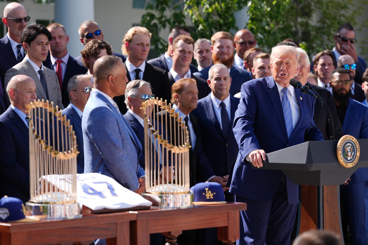 Trump fetes Dodgers at the White House again, saying the team is 'one of the great brands' | iNFOnews.ca