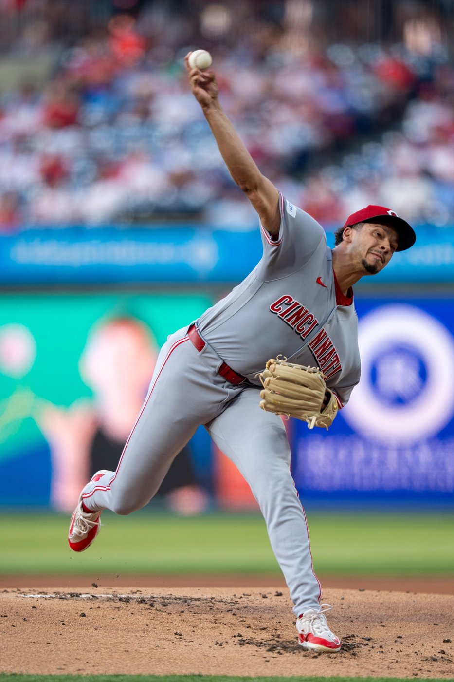 Chase Burns hit by Bryce Harper comebacker, strikes out 9 and flashes All-Star form for Reds | iNFOnews.ca Chase Burns hit by Bryce Harper comebacker, strikes out 9 and flashes All-Star form for Reds | iNFOnews.ca