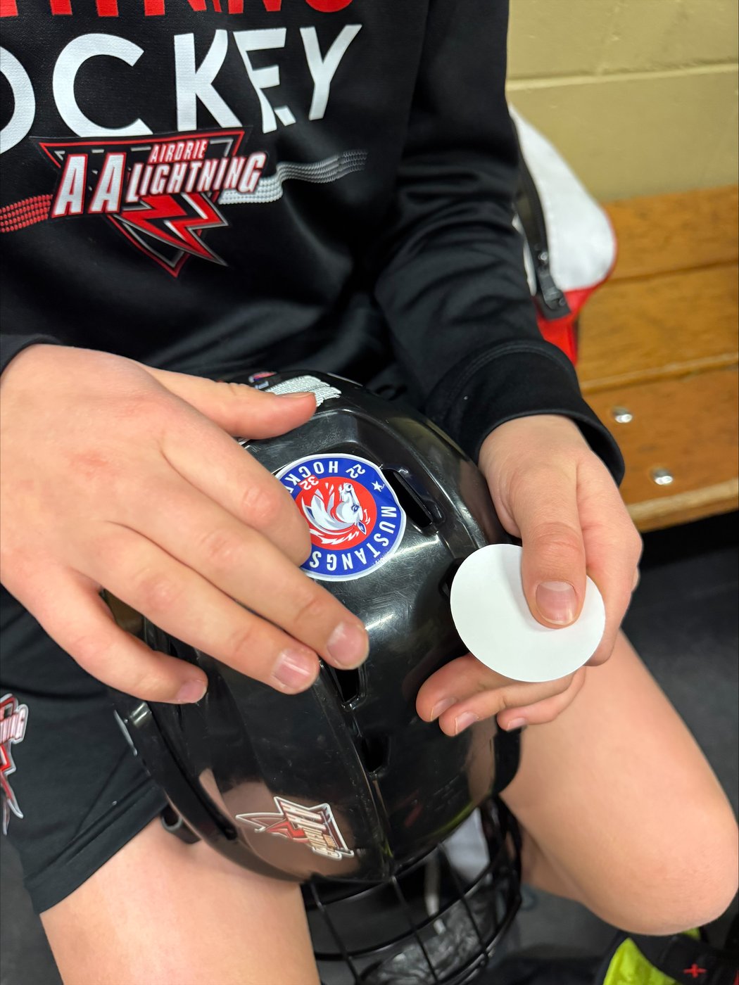 Alberta hockey players wear, share stickers memorializing car crash casualties | iNFOnews.ca