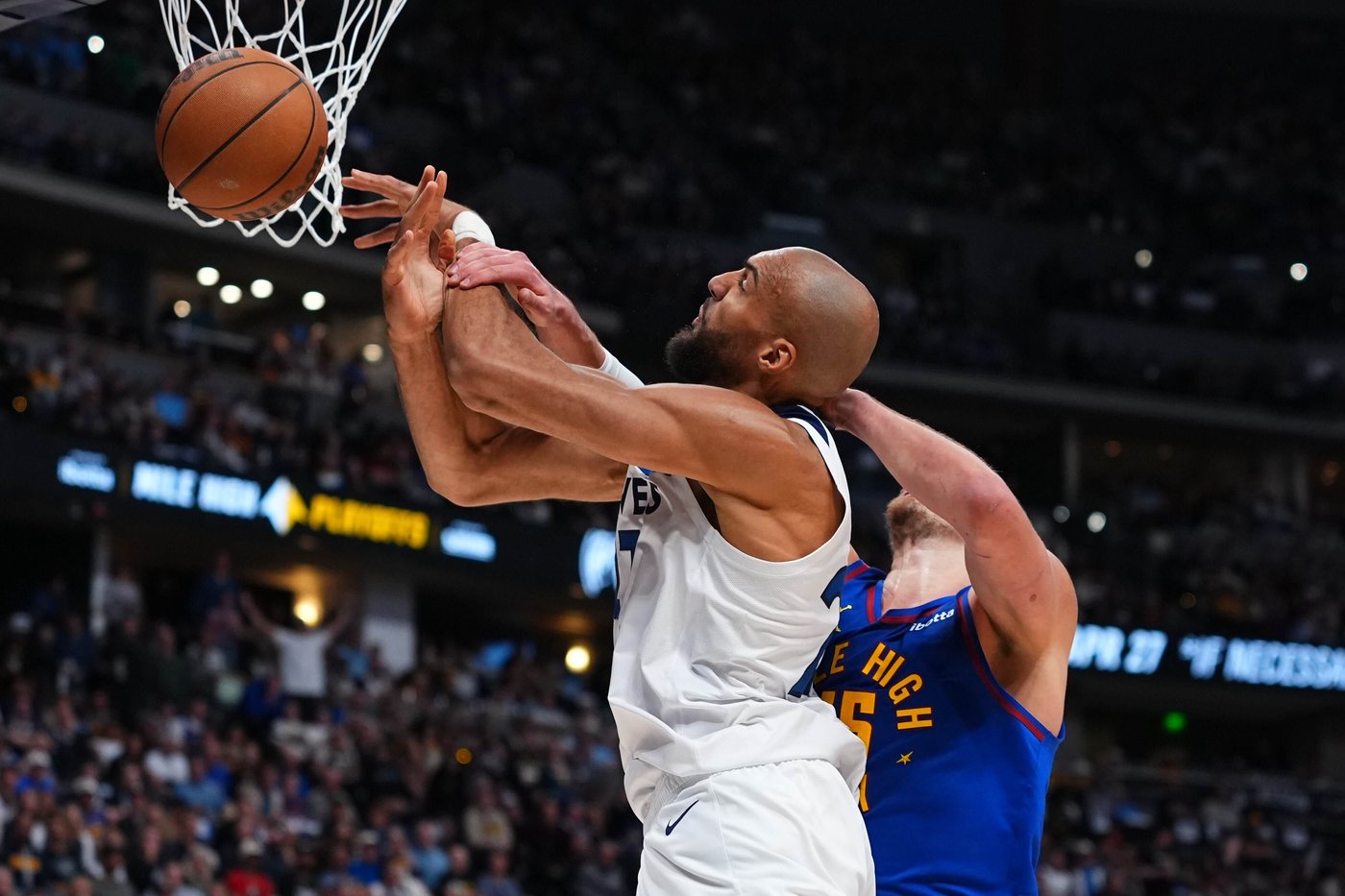 Rudy Gobert is making 3-time MVP Nikola Jokic work for everything he gets in Wolves-Nuggets series | iNFOnews.ca