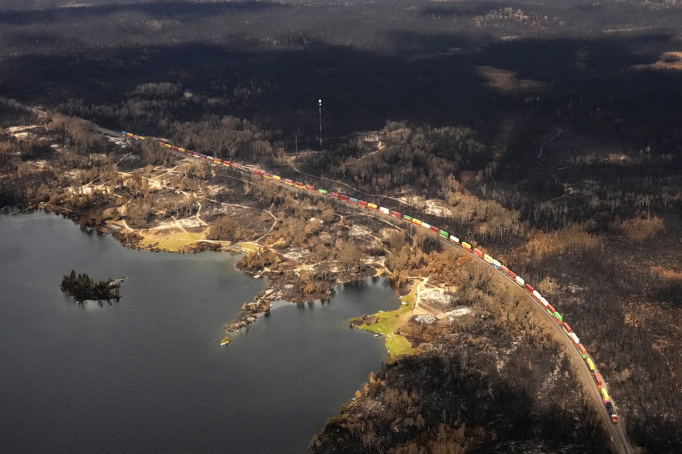 Aerial photos show devastation of Ontario First Nation as wildfires burn across north | iNFOnews.ca