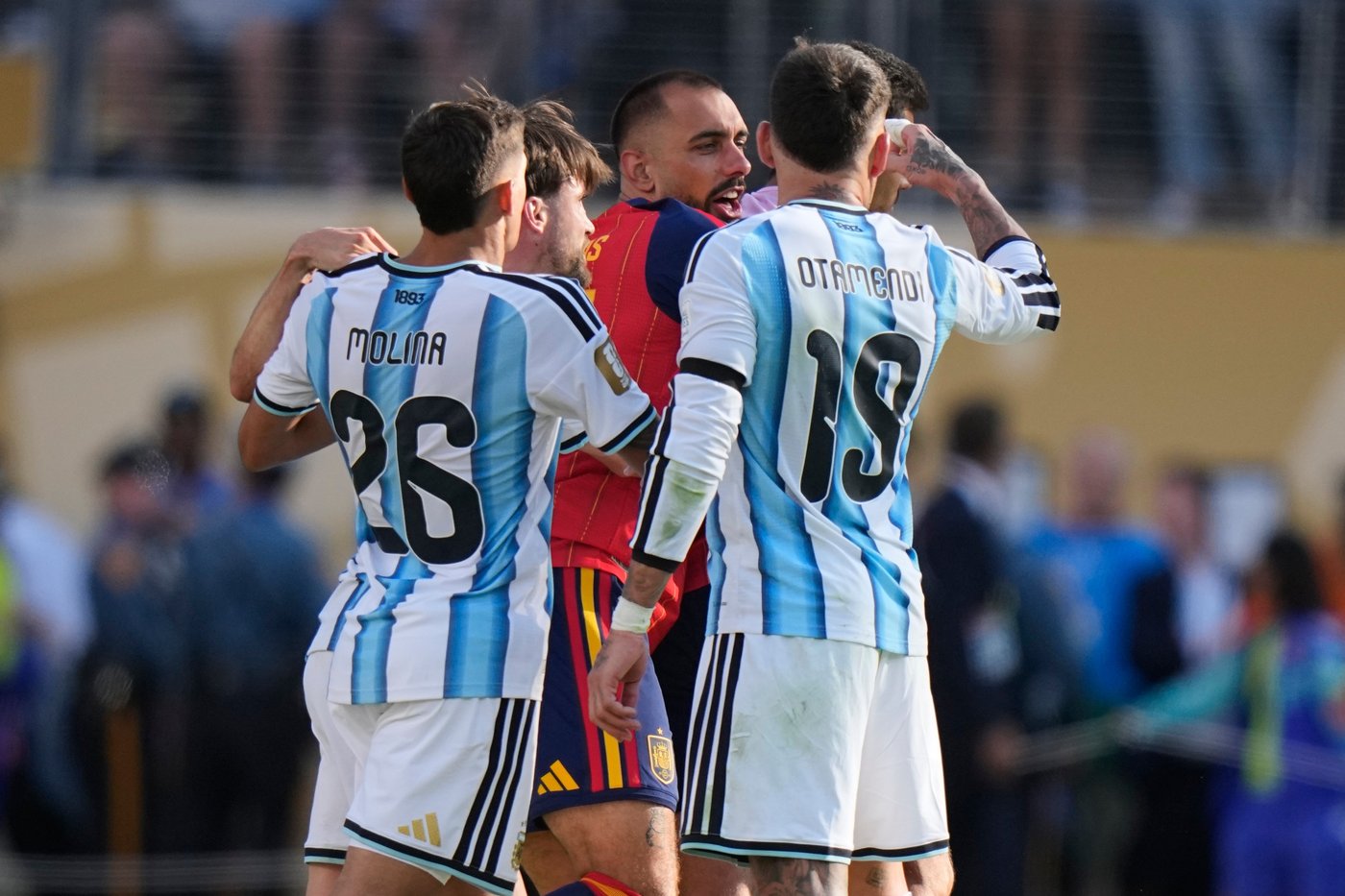 FIFA investigates Argentina players confronting Spain’s on-field World Cup celebrations | iNFOnews.ca FIFA investigates Argentina players confronting Spain’s on-field World Cup celebrations | iNFOnews.ca
