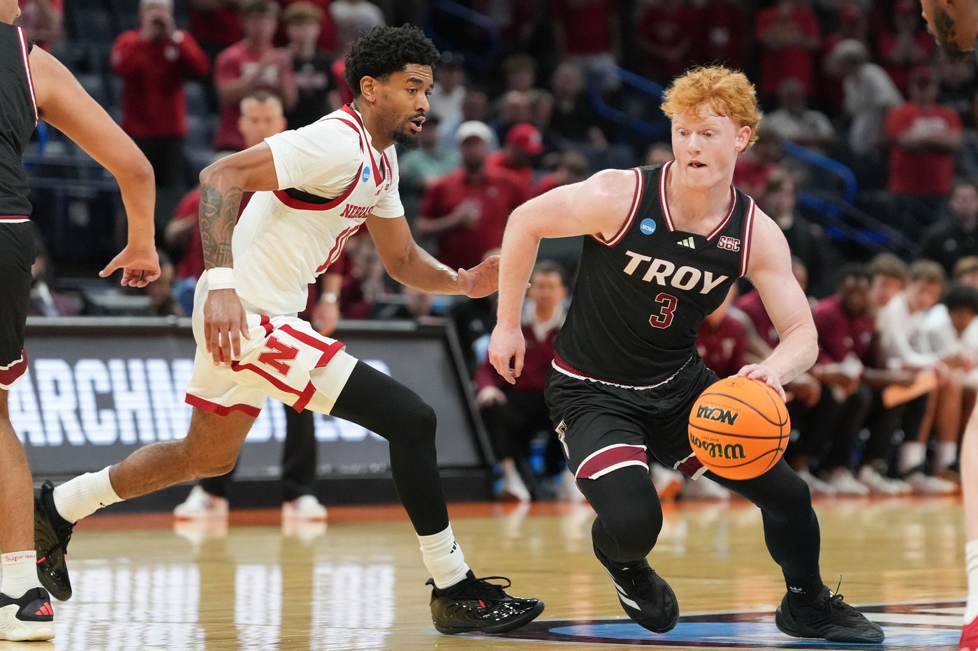 Nebraska gets its first NCAA Tournament win, beating Troy 76-47 behind Pryce Sandfort's 23 points | iNFOnews.ca Nebraska gets its first NCAA Tournament win, beating Troy 76-47 behind Pryce Sandfort's 23 points | iNFOnews.ca