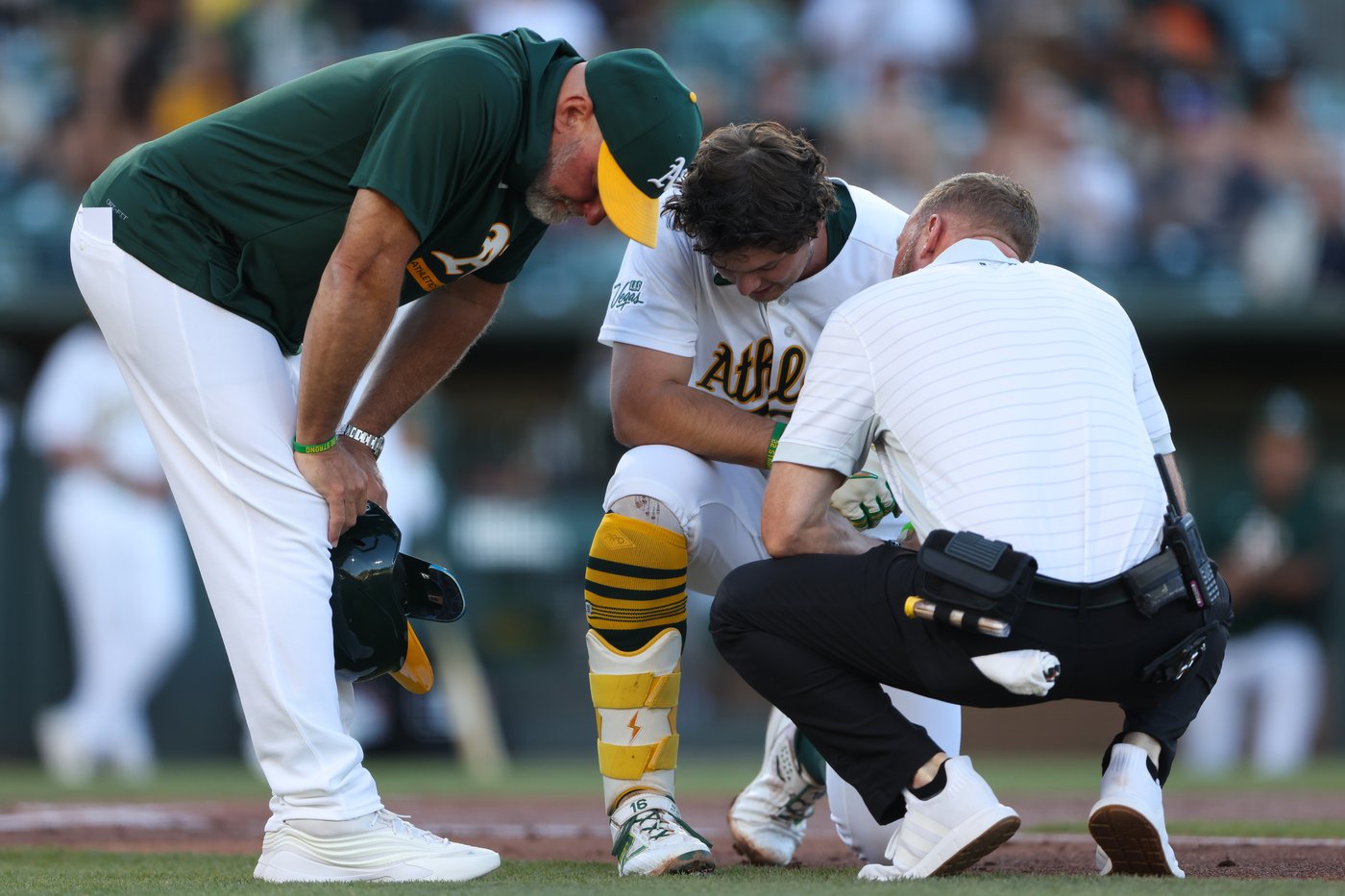 A's slugger Nick Kurtz will see a specialist about his injured right thumb | iNFOnews.ca