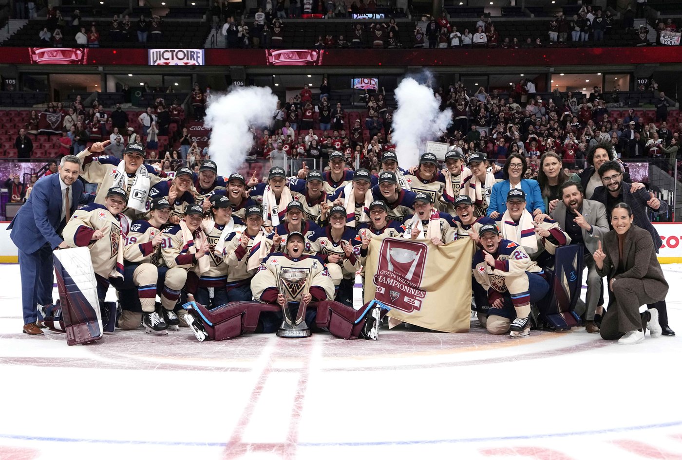Roque nets two goals to lead Victoire past Charge 4-0 to win PWHL's Walter Cup | iNFOnews.ca