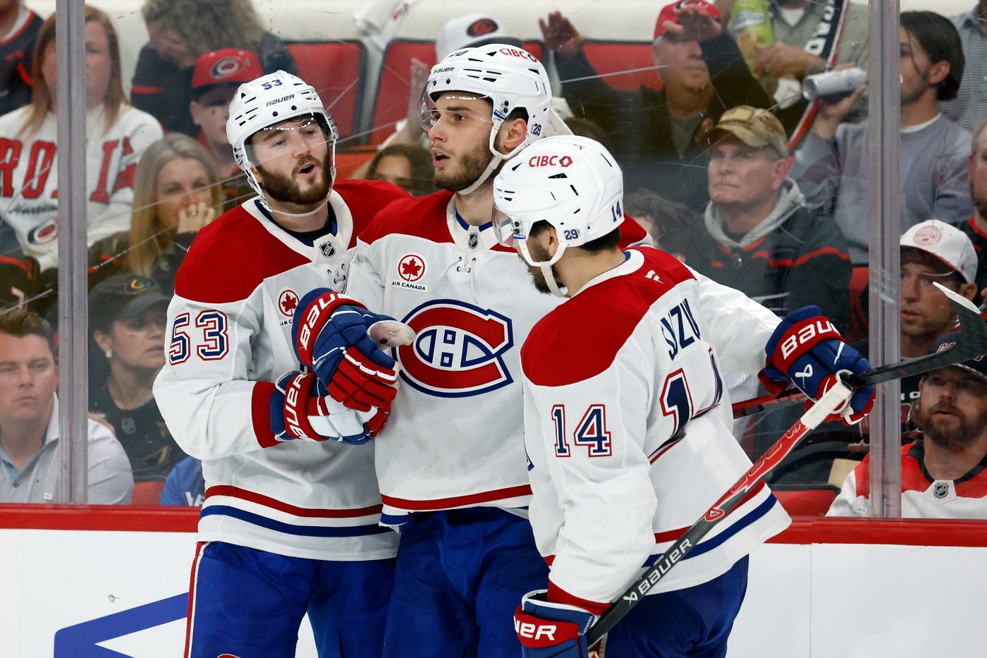 'A little bit snake-bit': Canadiens encouraged after top line breaks out in Game 1 | iNFOnews.ca