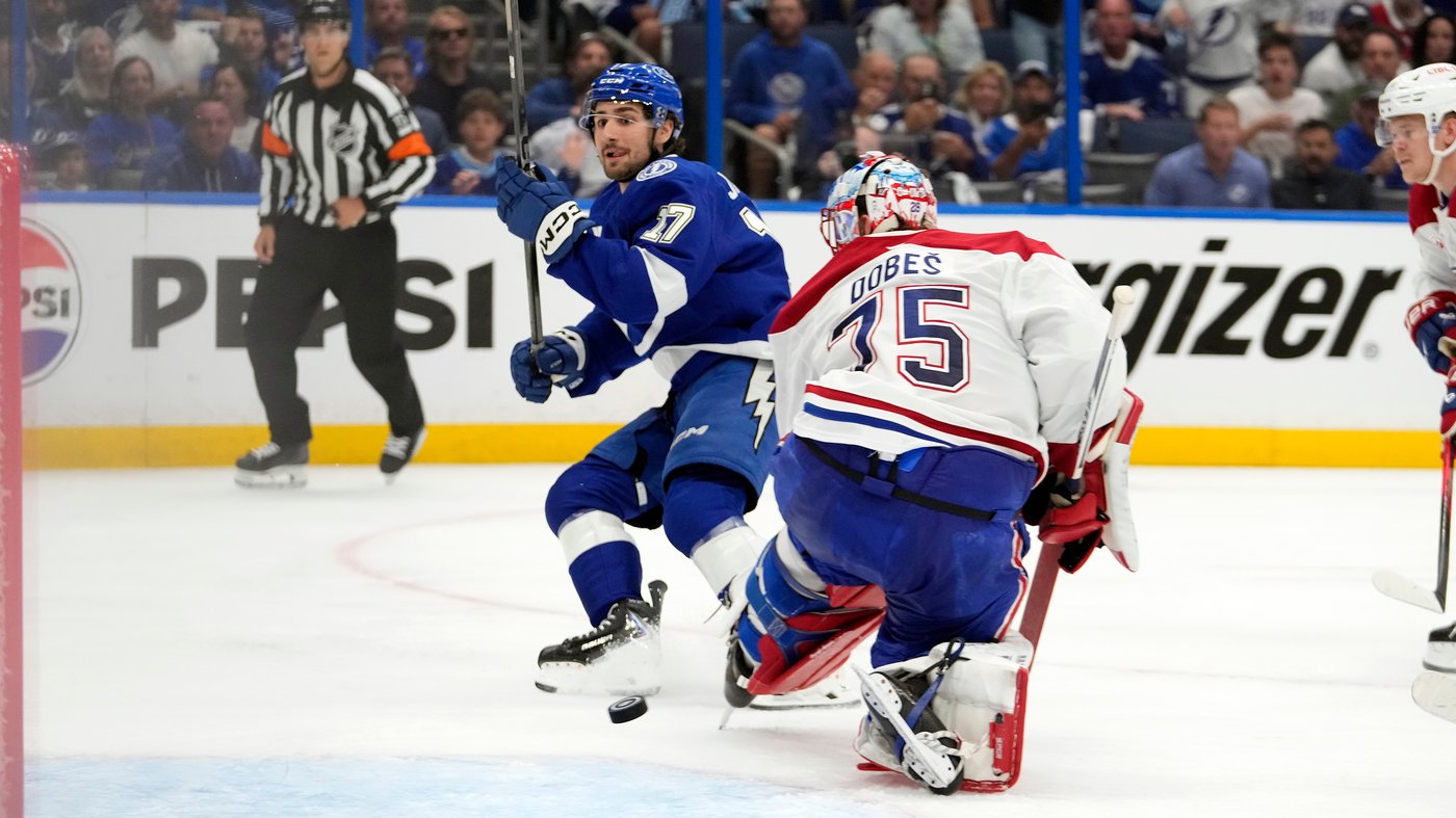 Texier breaks 3rd-period tie, Canadiens beat Lightning 3-2 in Game 5 to take series lead | iNFOnews.ca