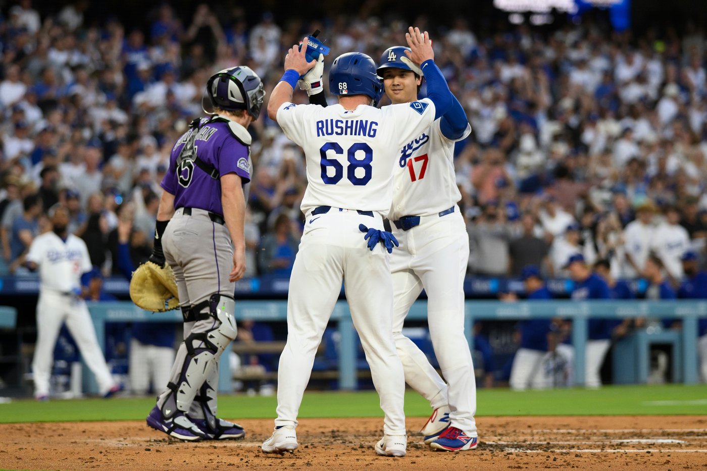 Rushing delivers a dramatic 11th-inning walk-off as Dodgers edge Rockies 8-7 | iNFOnews.ca