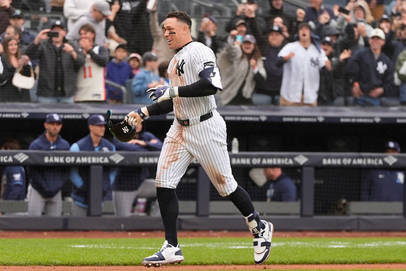 Aaron Judge stops 11-game homerless drought, 2-run walk-off homer in 9th lifts Yankees over Rays 2-0 | iNFOnews.ca Aaron Judge stops 11-game homerless drought, 2-run walk-off homer in 9th lifts Yankees over Rays 2-0 | iNFOnews.ca