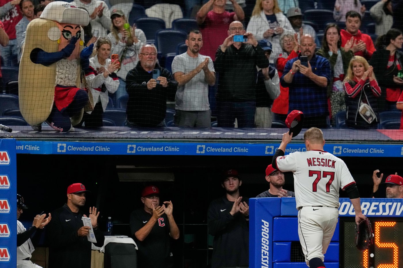 Rookie pitcher Parker Messick comes within 3 outs of ending Cleveland's 45-year no-hitter drought | iNFOnews.ca