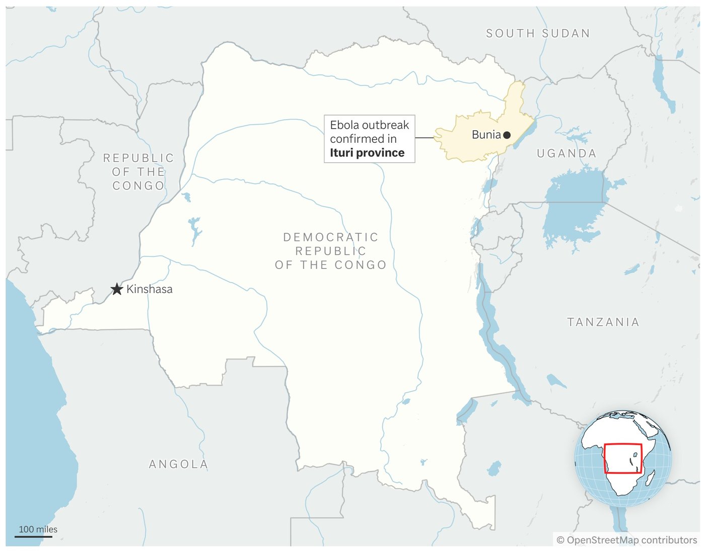 Congolese report constant burials as deaths in new Ebola outbreak reach 80 | iNFOnews.ca