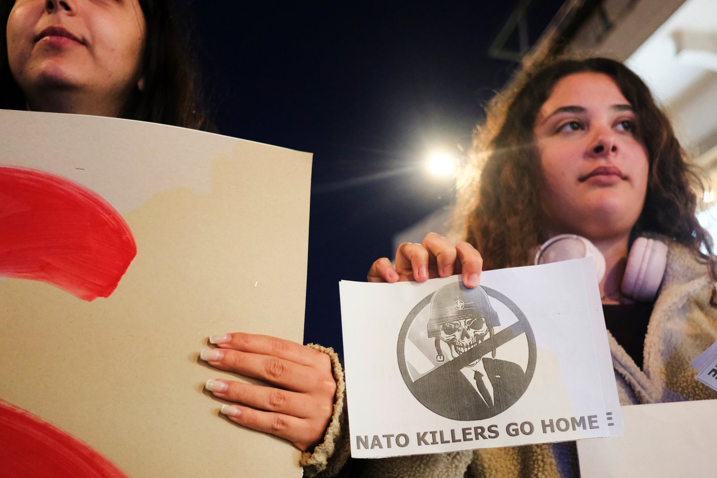 Protest held on Greek island against docked US aircraft carrier as Iran tension builds | iNFOnews.ca