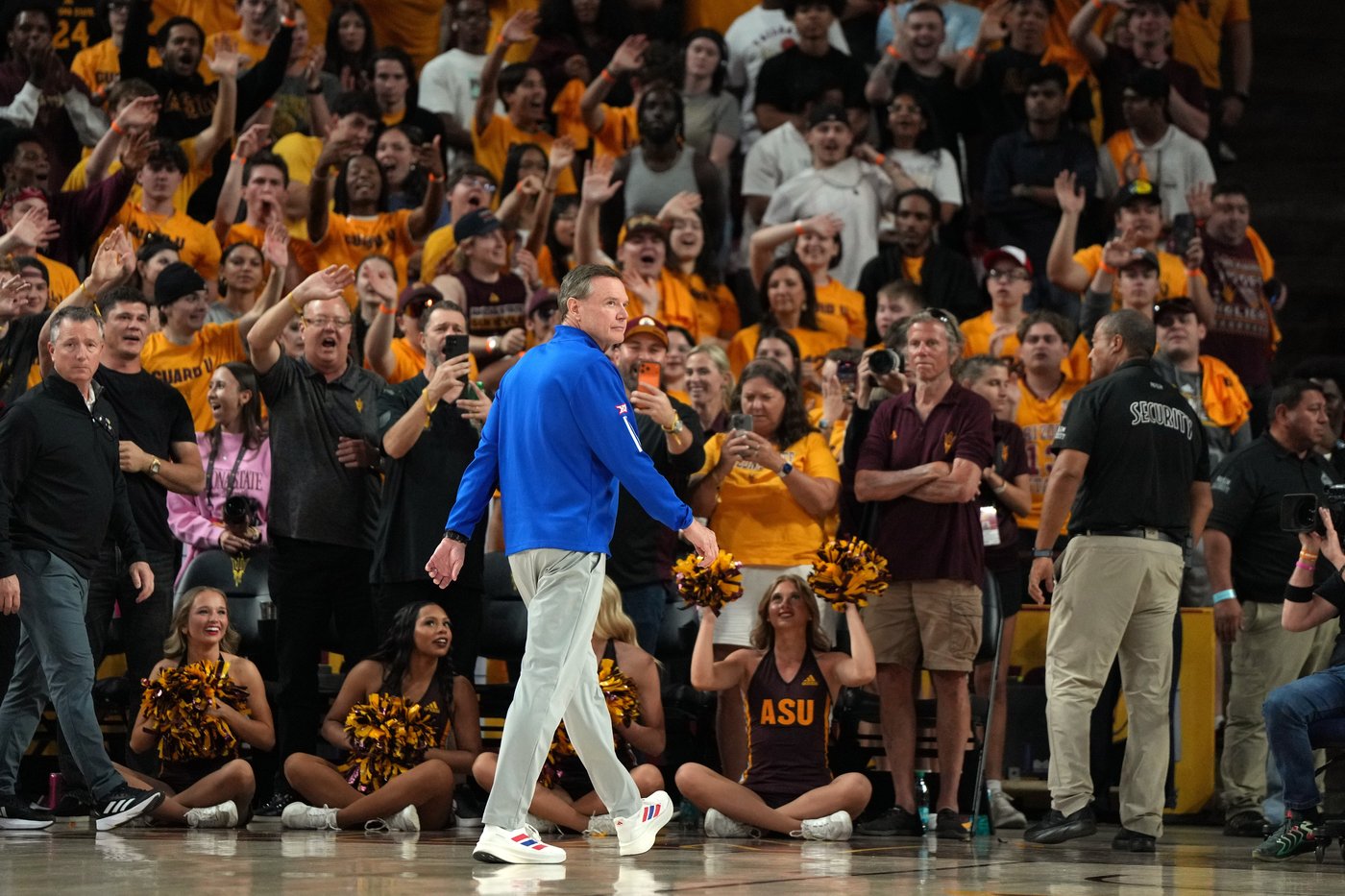Arizona State beats No. 14 Kansas 70-60 in Hurley's potential home finale | iNFOnews.ca Arizona State beats No. 14 Kansas 70-60 in Hurley's potential home finale | iNFOnews.ca