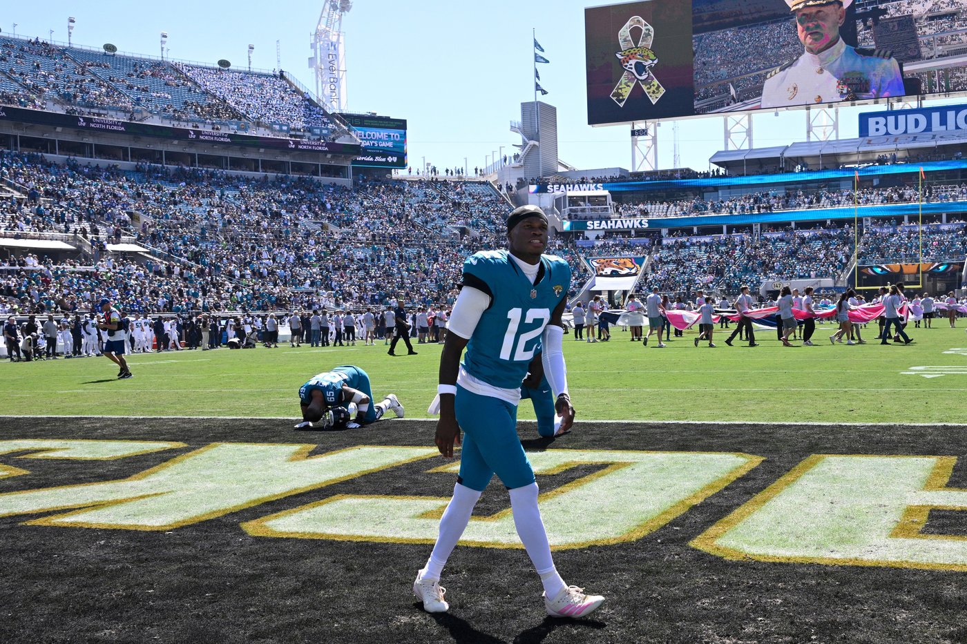 Jaguars' Travis Hunter still working on both sides of the ball, just not on the field yet | iNFOnews.ca