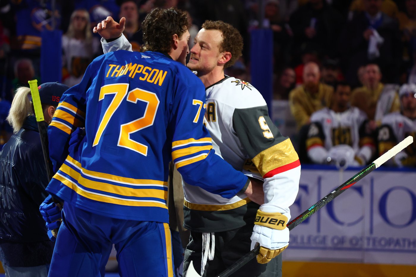 Tage Thompson scores decisive goal to cap night Sabres honor their US gold medal-winning Olympian | iNFOnews.ca