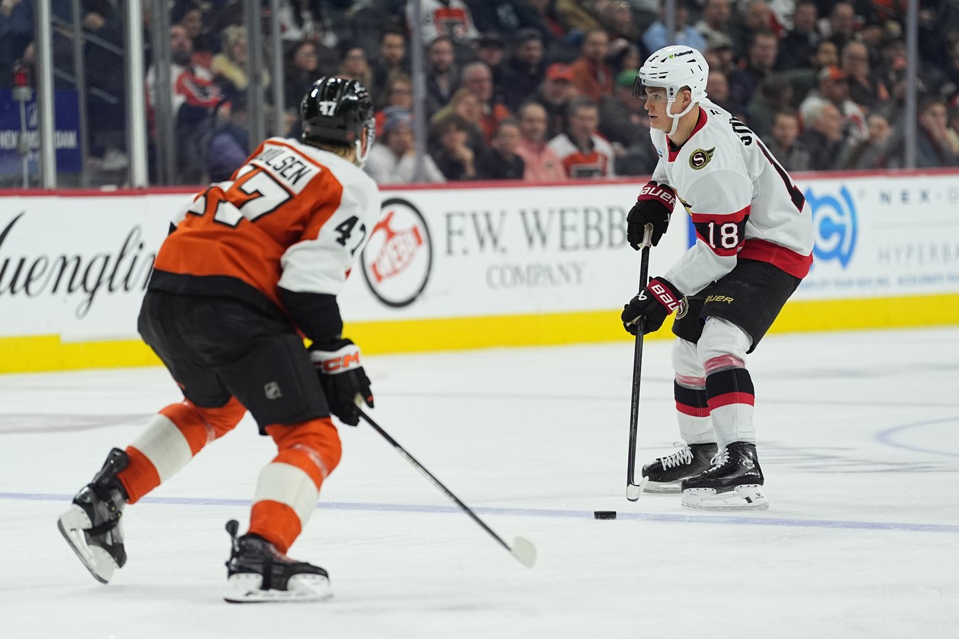 Tim Stutzle's goal 47 seconds into OT helps Senators beat Flyers 2-1 | iNFOnews.ca