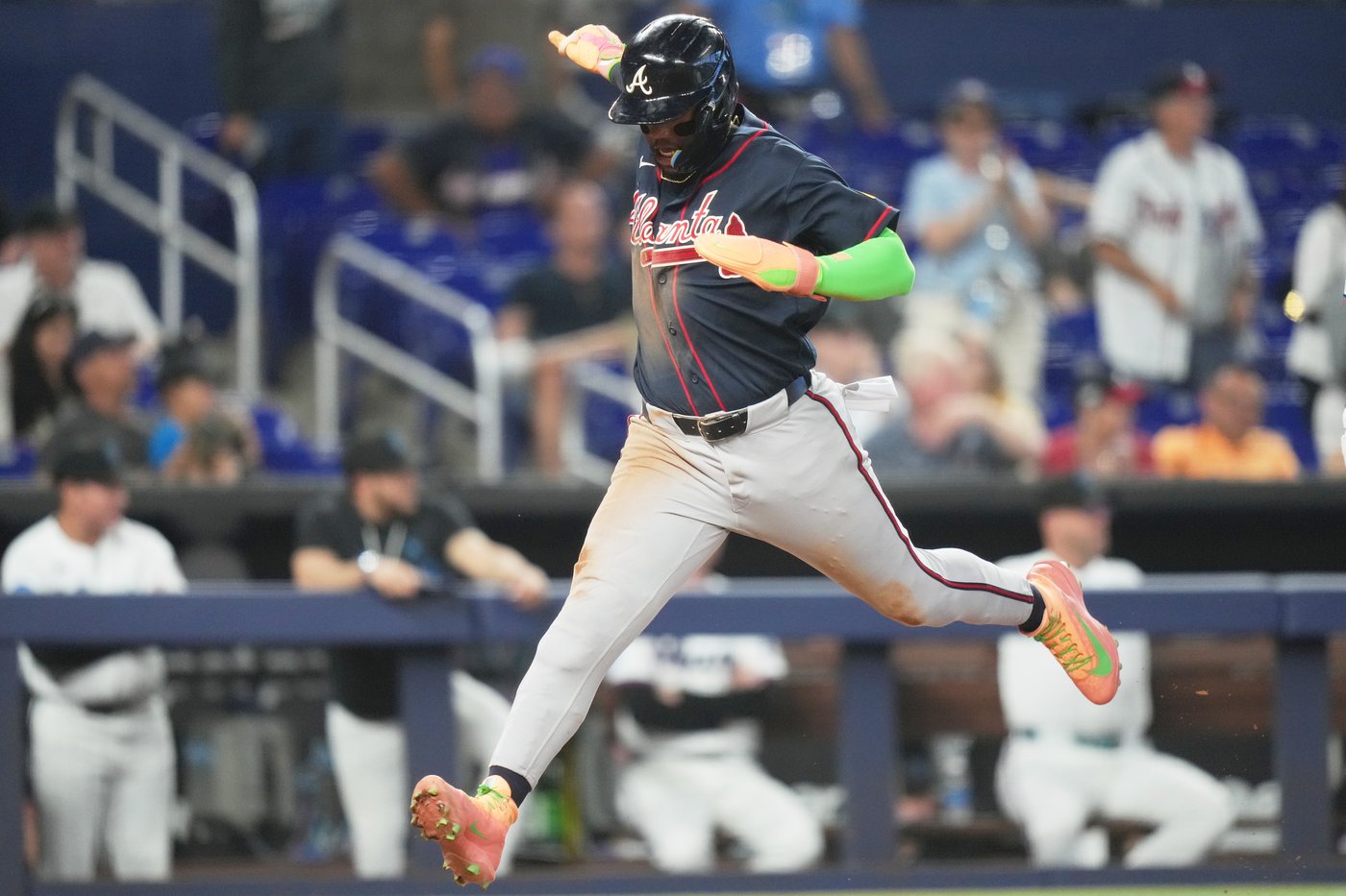 Acuña scores 3 times in return as Braves surge past Marlins 8-4 | iNFOnews.ca Acuña scores 3 times in return as Braves surge past Marlins 8-4 | iNFOnews.ca