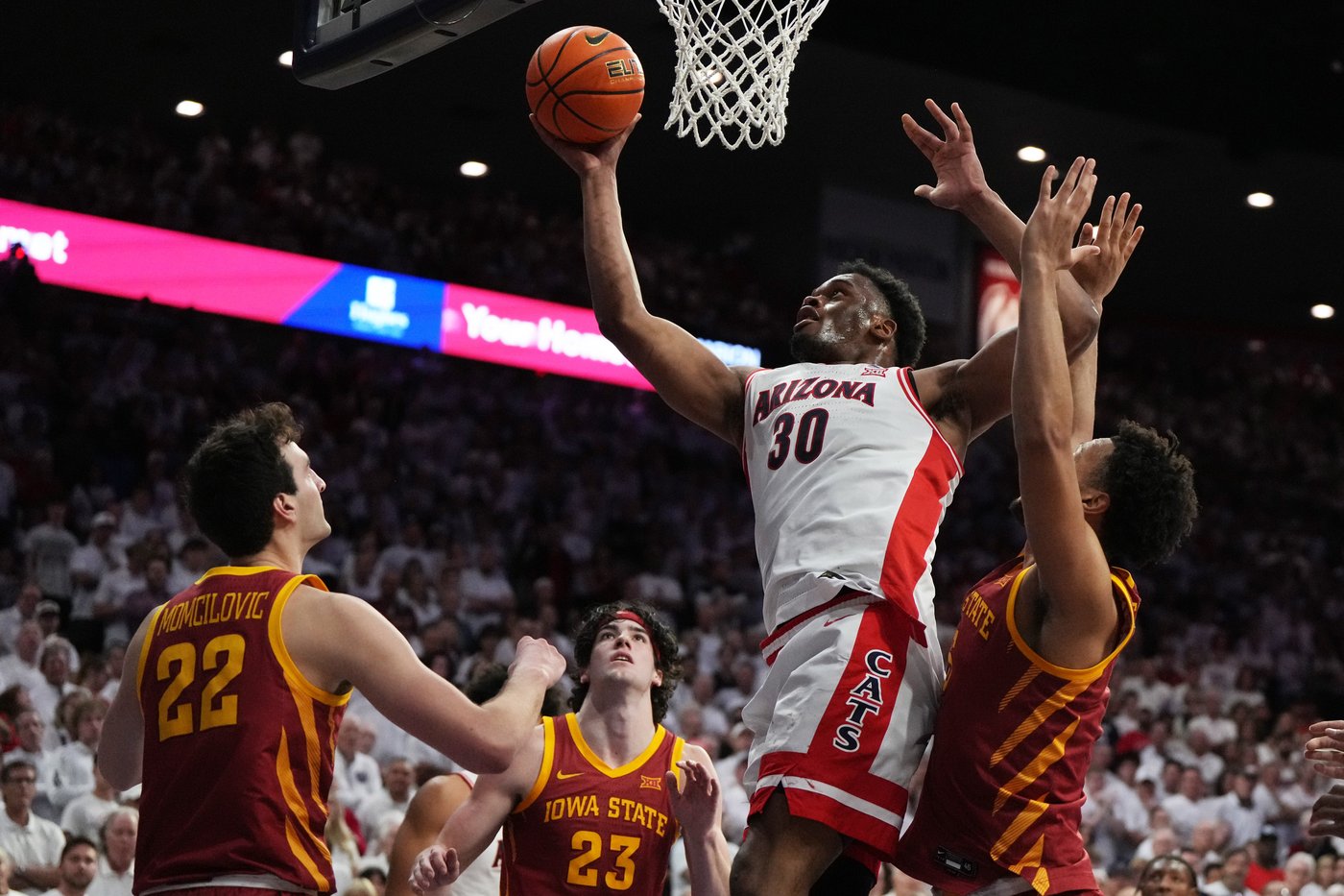 No. 2 Arizona clinches first Big 12 regular-season title, eyes a deep March run | iNFOnews.ca
