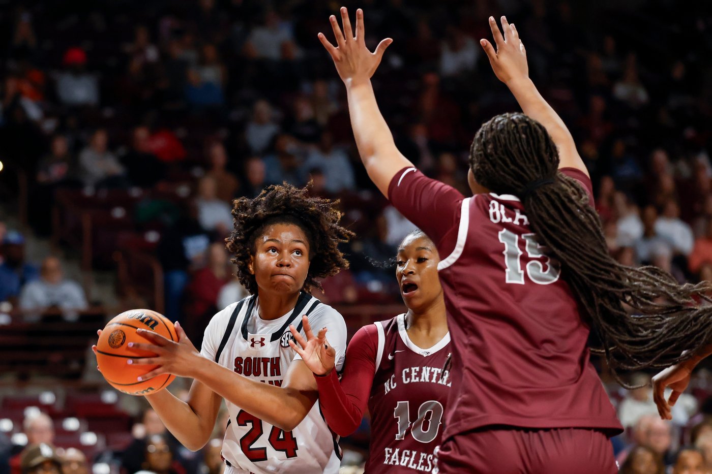 Latson, Edwards lead No. 3 South Carolina to 106-42 win over North Carolina Central | iNFOnews.ca Latson, Edwards lead No. 3 South Carolina to 106-42 win over North Carolina Central | iNFOnews.ca