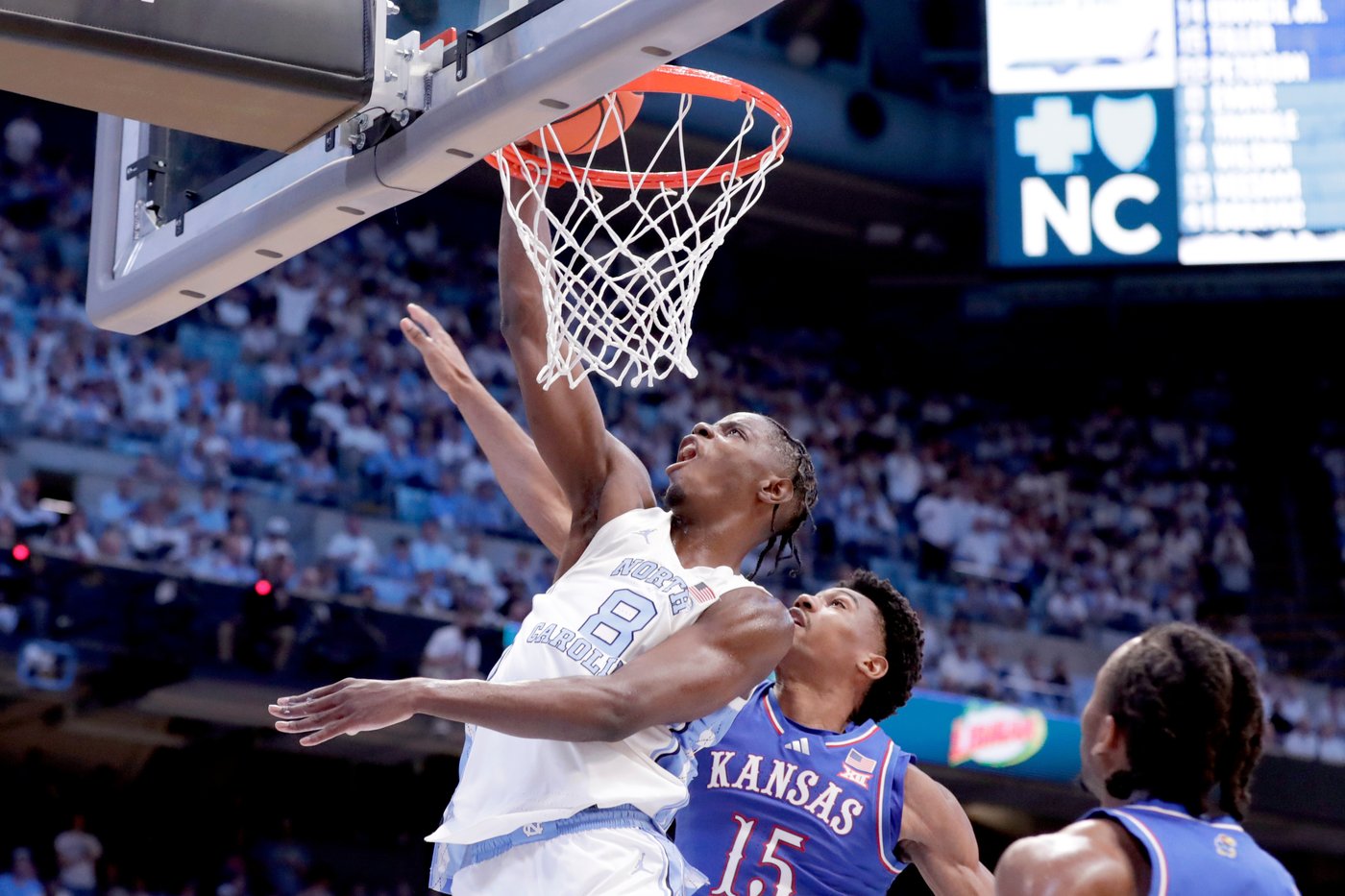 Wilson, Veesaar, Trimble power No. 25 North Carolina's 2nd-half push to beat No. 19 Kansas 87-74 | iNFOnews.ca Wilson, Veesaar, Trimble power No. 25 North Carolina's 2nd-half push to beat No. 19 Kansas 87-74 | iNFOnews.ca
