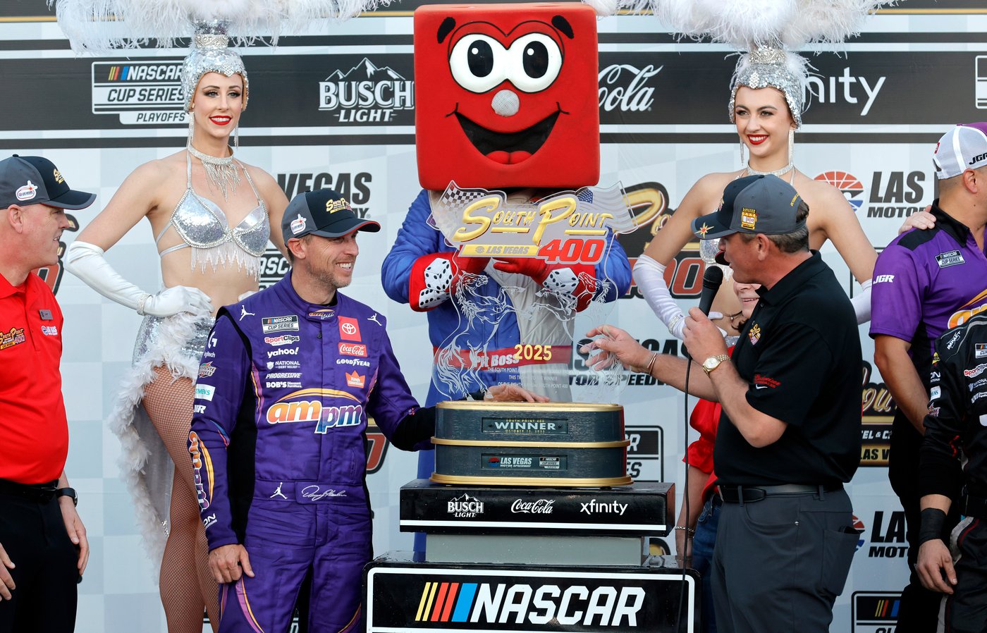 Tears of triumph: Denny Hamlin wins emotional race in Las Vegas, secures championship spot | iNFOnews.ca