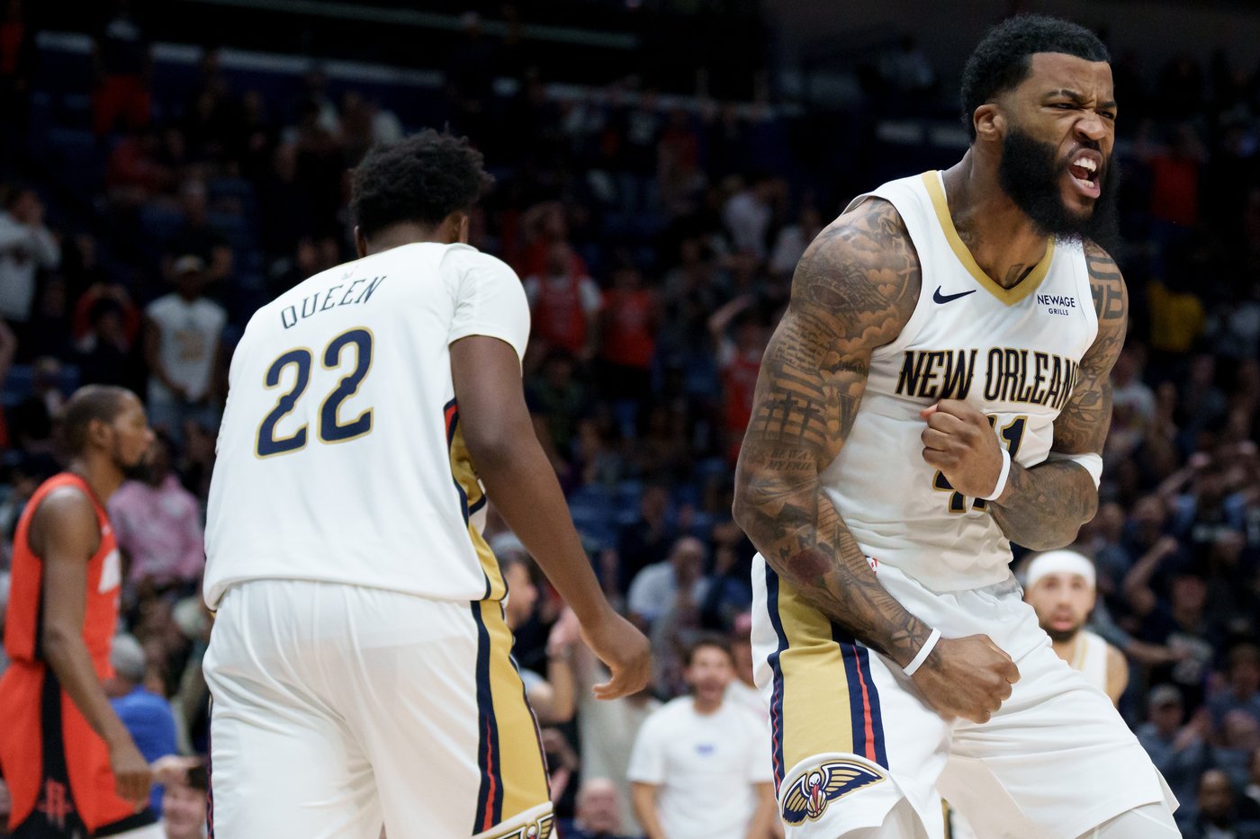 Bey has season-high 29 points to lead Pelicans' 25-point comeback in a 133-128 OT win over Houston | iNFOnews.ca