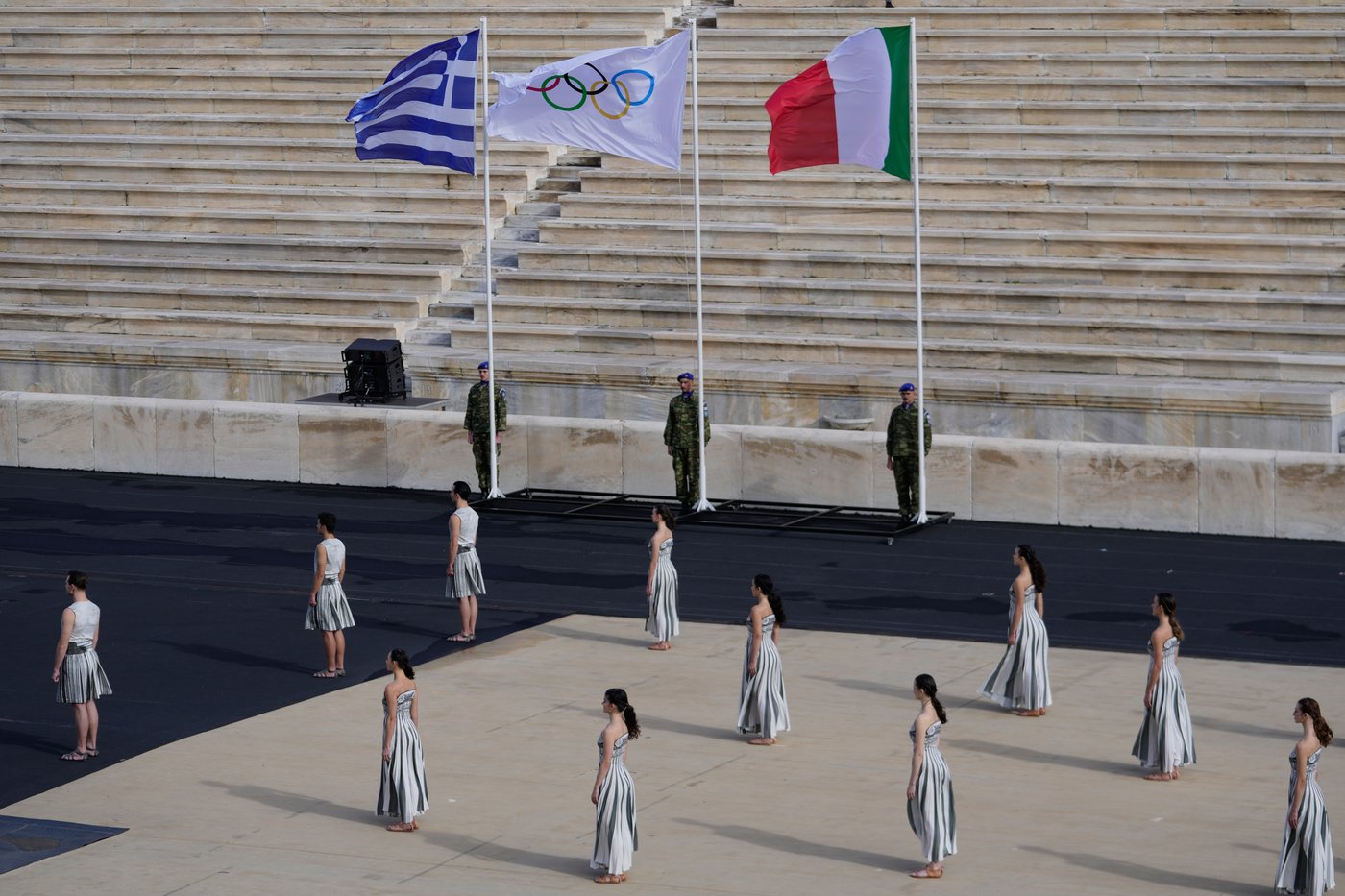 Olympic flame for Milan Cortina Winter Games handed to Italian organizers in Athens | iNFOnews.ca