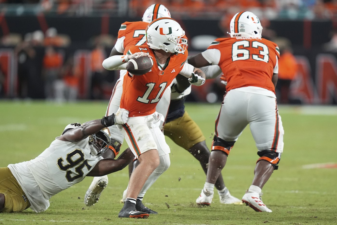 Daniels' leaping catch still the buzz for No. 5 Miami, even as he tries to turn the page | iNFOnews.ca Daniels' leaping catch still the buzz for No. 5 Miami, even as he tries to turn the page | iNFOnews.ca