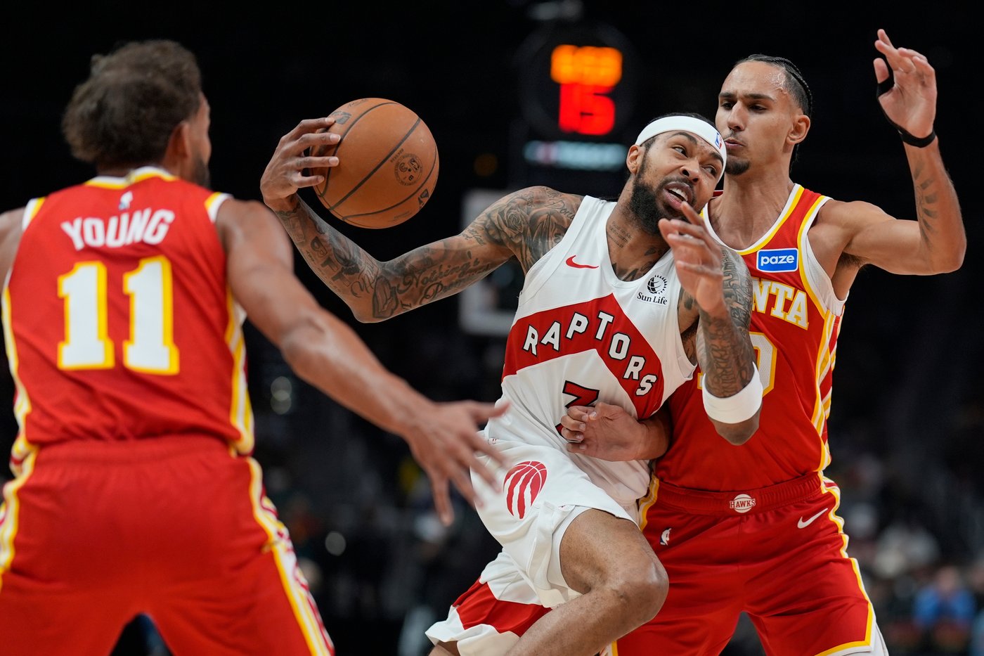 Raptors set team scoring record for season opener in 138-118 win over Hawks | iNFOnews.ca Raptors set team scoring record for season opener in 138-118 win over Hawks | iNFOnews.ca