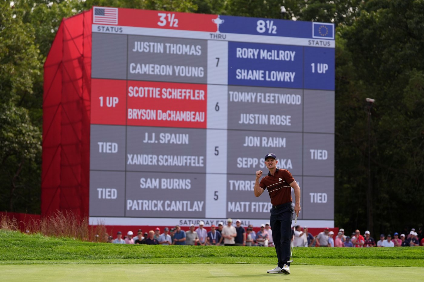 Europe takes a record lead into Ryder Cup's Sunday singles | iNFOnews.ca