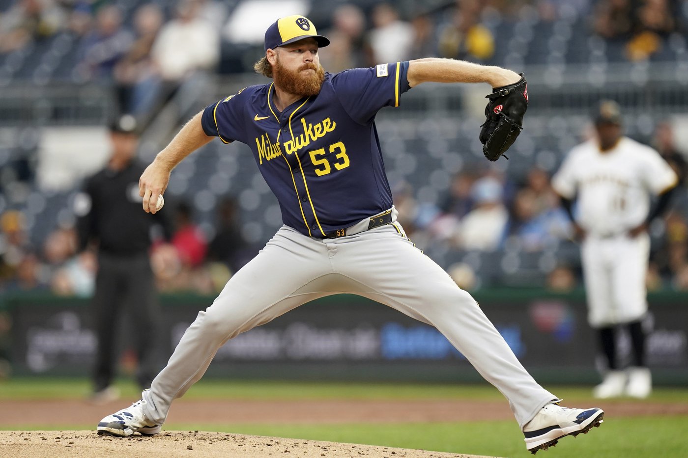 Bauers, Chourio hit 2-run HRs, Woodruff pitches 6 scoreless innings as Brewers beat Pirates 4-1 | iNFOnews.ca Bauers, Chourio hit 2-run HRs, Woodruff pitches 6 scoreless innings as Brewers beat Pirates 4-1 | iNFOnews.ca