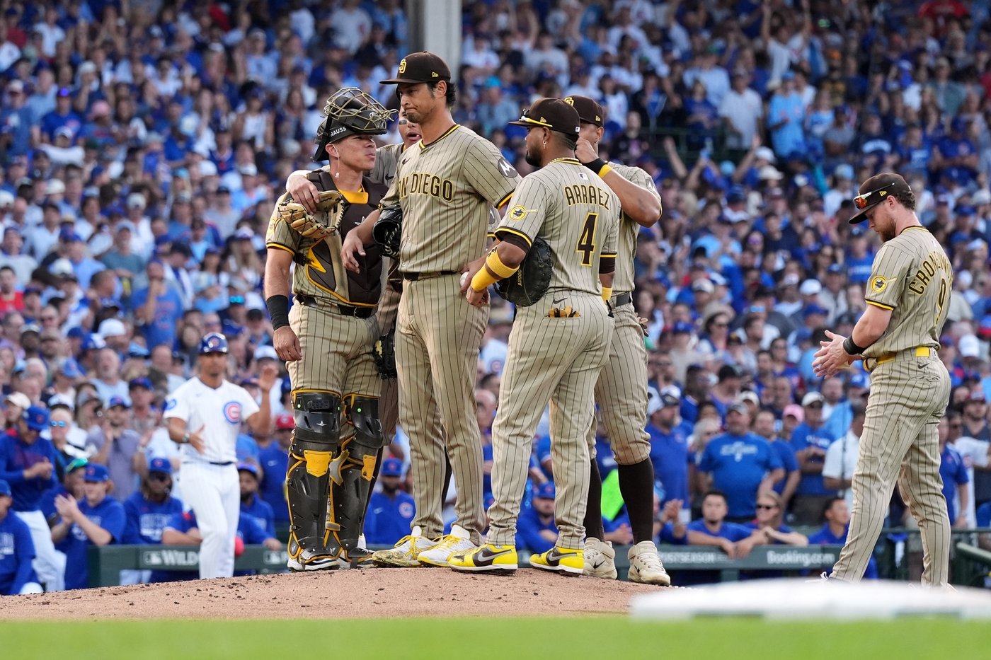 Darvish exits early, bats go quiet as Padres get bounced from playoffs with Game 3 loss to Cubs | iNFOnews.ca