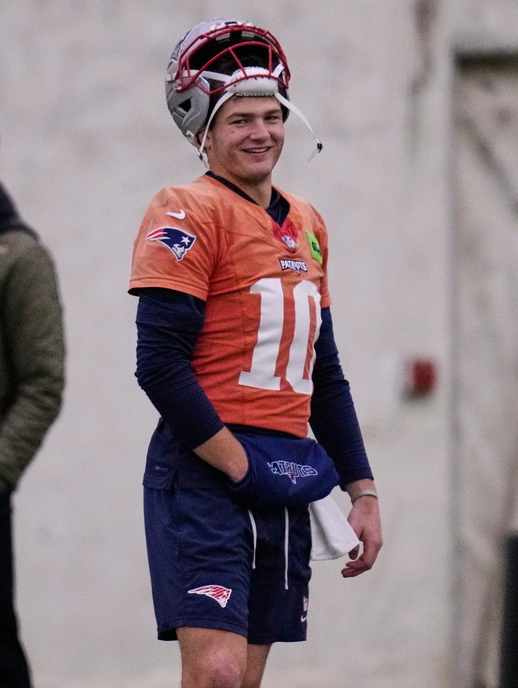 Drake Maye says he had a normal practice, even while listed as limited with a shoulder issue | iNFOnews.ca