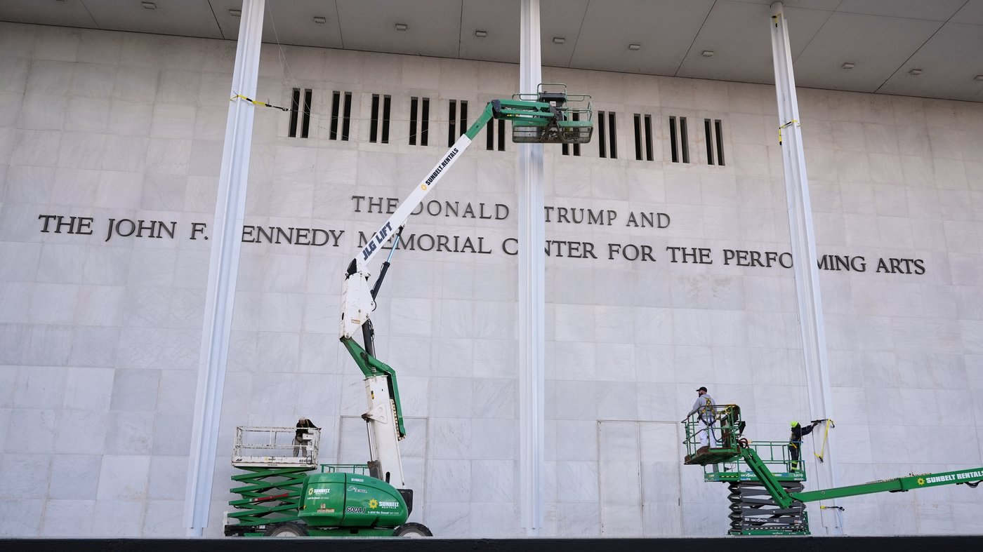 The Kennedy Center has added Trump's name to the memorial Congress created for John F. Kennedy | iNFOnews.ca