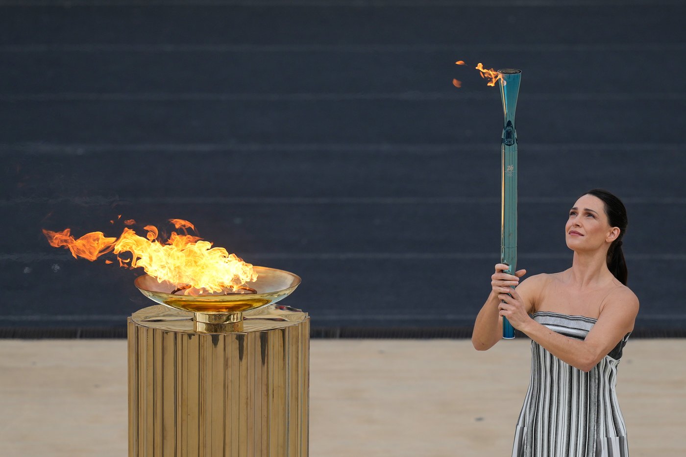 Olympic flame for Milan Cortina Winter Games arrives in Italy following handover in Greece | iNFOnews.ca