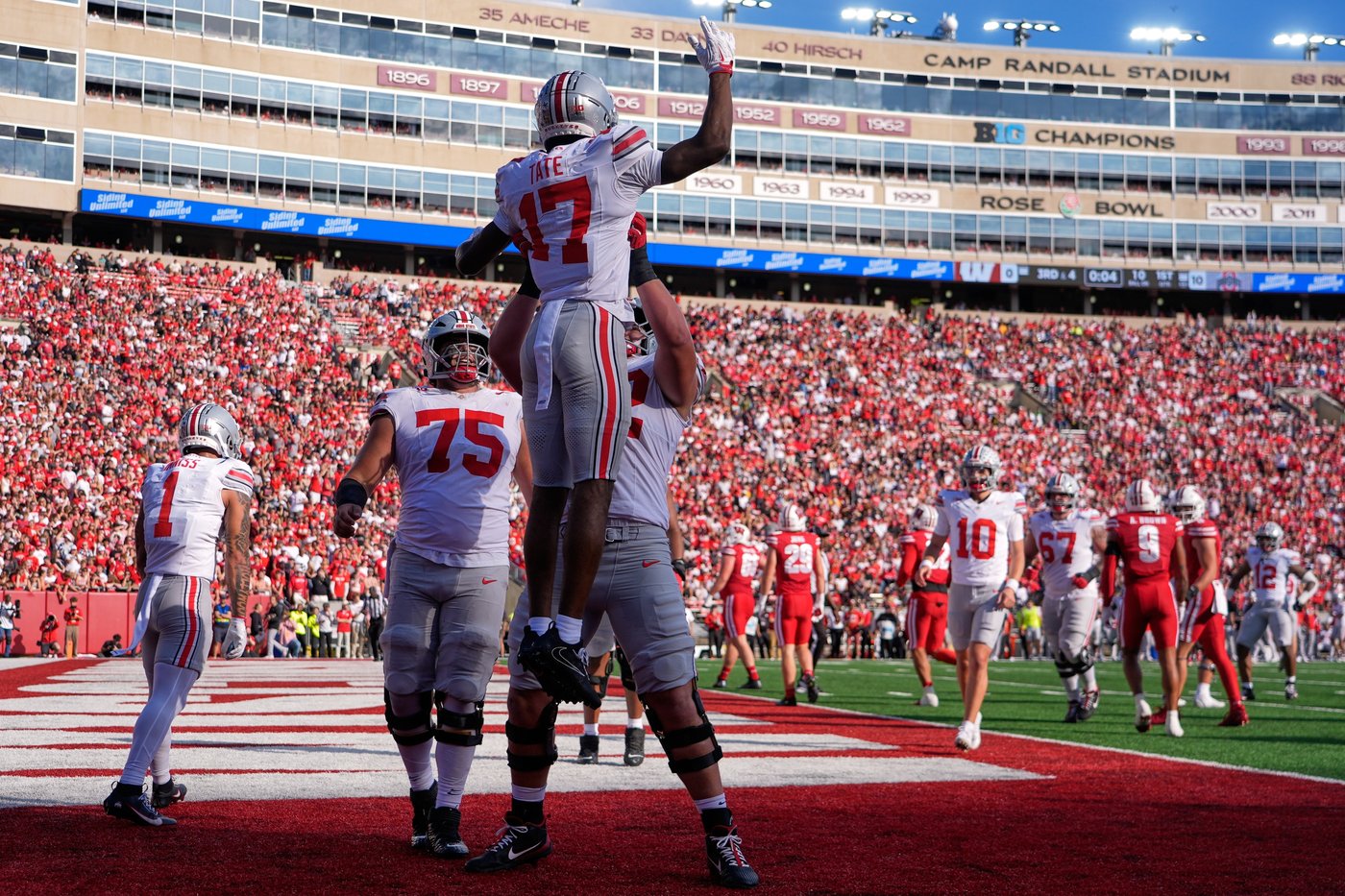 Sayin throws 4 TD passes as No. 1 Ohio State throttles Wisconsin 34-0 | iNFOnews.ca Sayin throws 4 TD passes as No. 1 Ohio State throttles Wisconsin 34-0 | iNFOnews.ca