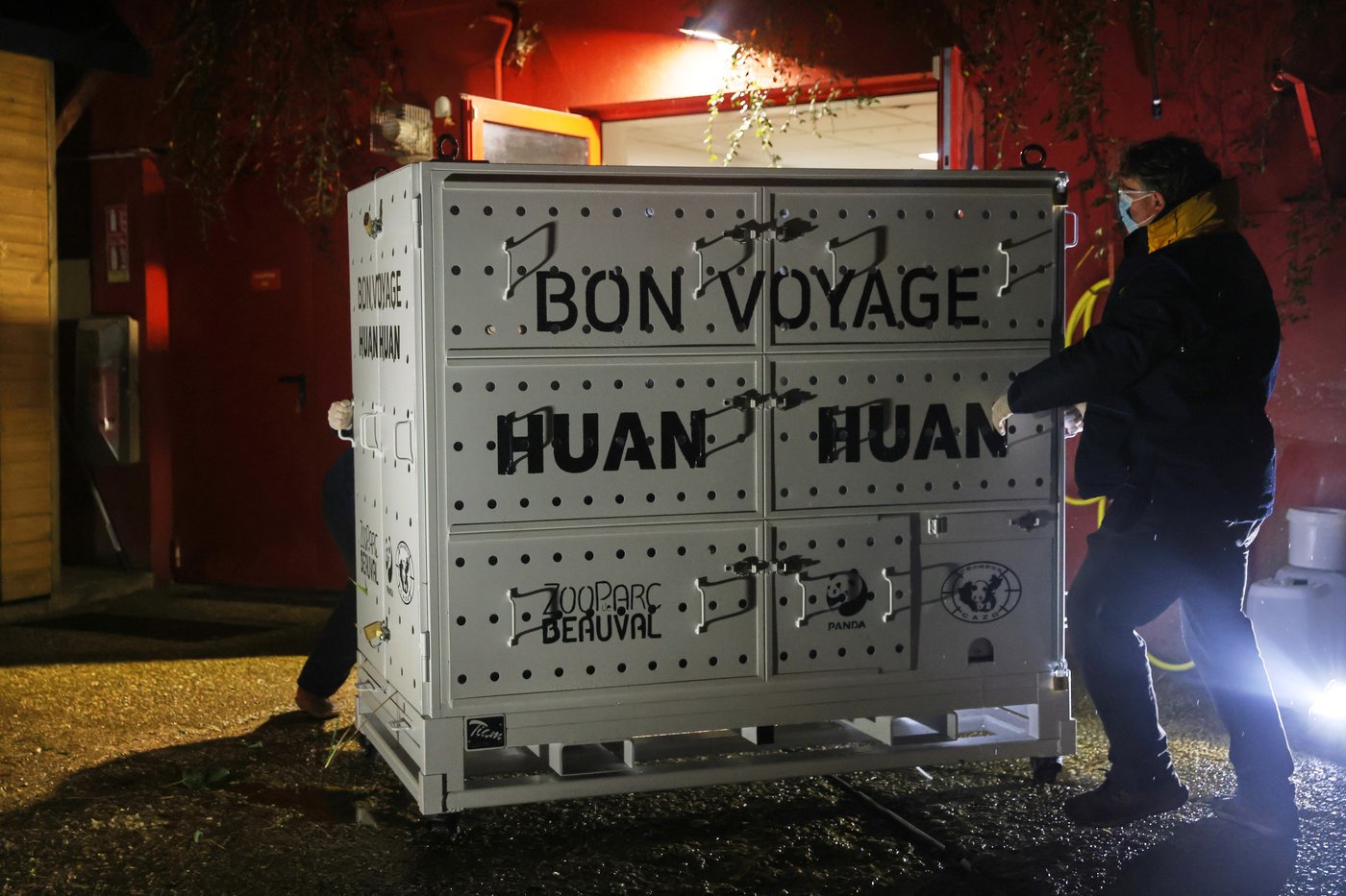 France says 'bon voyage' to 2 giant pandas as they head back to China | iNFOnews.ca