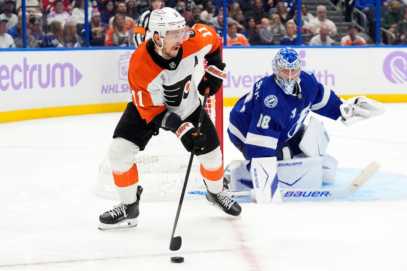 Vasilevskiy makes 20 saves, Hagel has 2 goals and an assist in Lightning's 3-0 win over Flyers | iNFOnews.ca