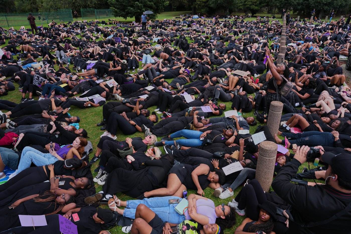 South African women stage lie-down protest against gender-based violence ahead of G20 summit | iNFOnews.ca
