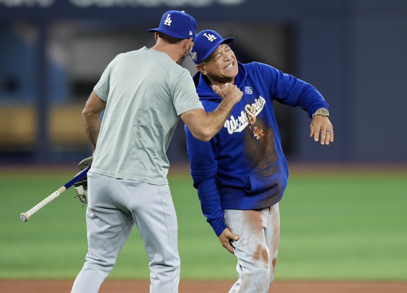Photo Gallery: Blue Jays and Dodgers practice ahead of Game 6 of World Series | iNFOnews.ca