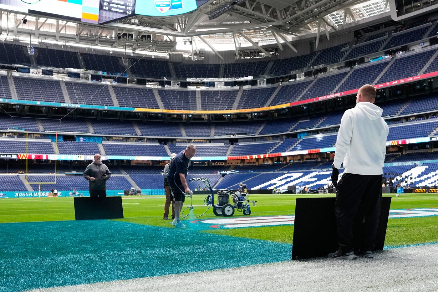 Atmosphere at Santiago Bernabeu Stadium looking a lot different ahead of 1st NFL game in Spain | iNFOnews.ca Atmosphere at Santiago Bernabeu Stadium looking a lot different ahead of 1st NFL game in Spain | iNFOnews.ca