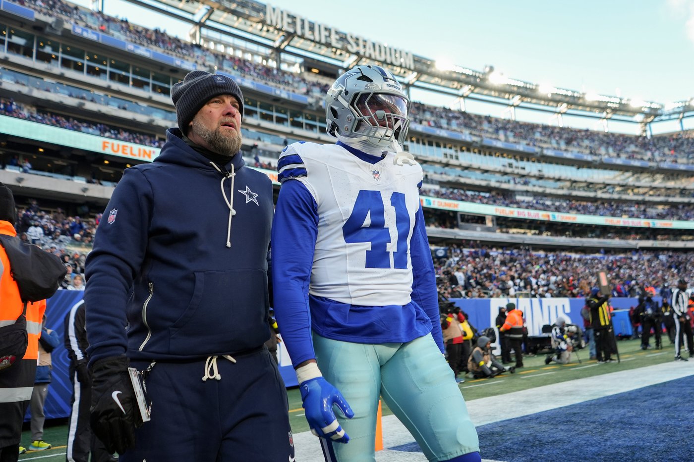 Cowboys defensive coordinator Matt Eberflus' unit ends season on a rough note with loss to Giants | iNFOnews.ca