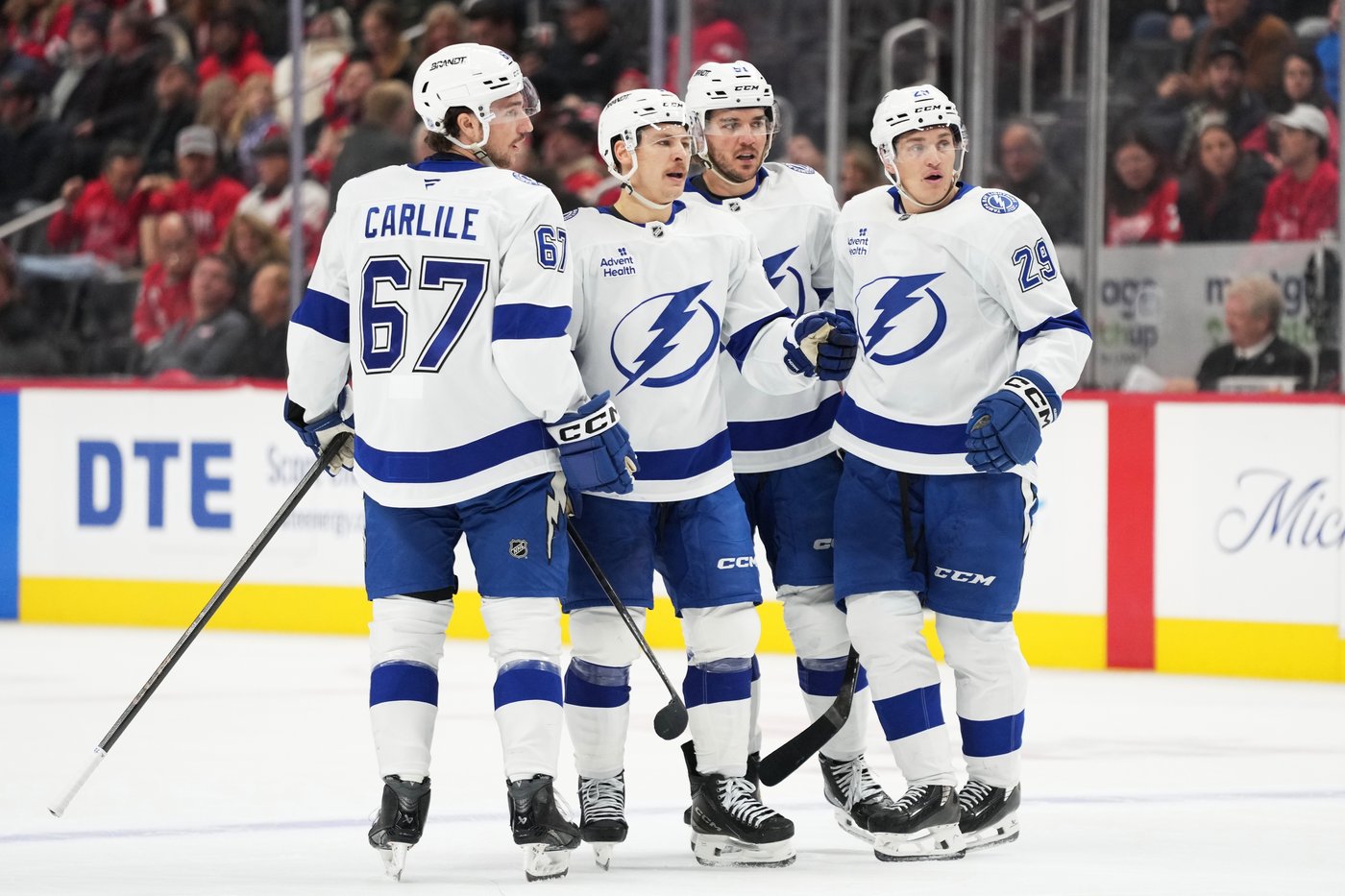 Gourde's unassisted goals power Lightning past Red Wings 6-3 for sixth straight victory | iNFOnews.ca